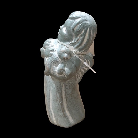 Isabel Bloom/Vintage/Cherub Girl holding cat/2000/signed sculpture/concrete - Picture 3 of 10